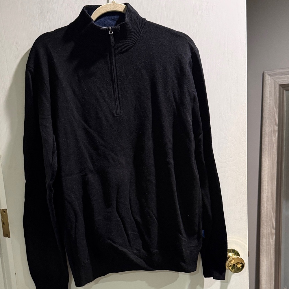 Vineyard Vines Men's Black Zip-Up Sweater